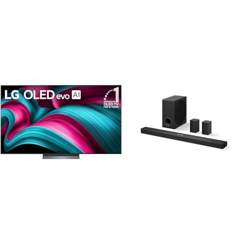 LG 65-Inch Class OLED evo AI 4K C5 Series Smart TV w/Dolby Atmos, Dolby Vision, HDR10, AI Super Upscaling 4K, Filmmaker Mode, Wow Orchestra, Alexa Built-in (OLED65C5PUA, 2025)