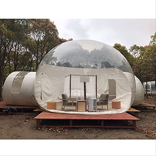 4M/13ft Inflatable Bubble Tent Clear Luxurious 2M Single Tunnel Inflatable Dome Bubble House Transparent Large Outdoor Tents for Camping Backyard Large Family Tents