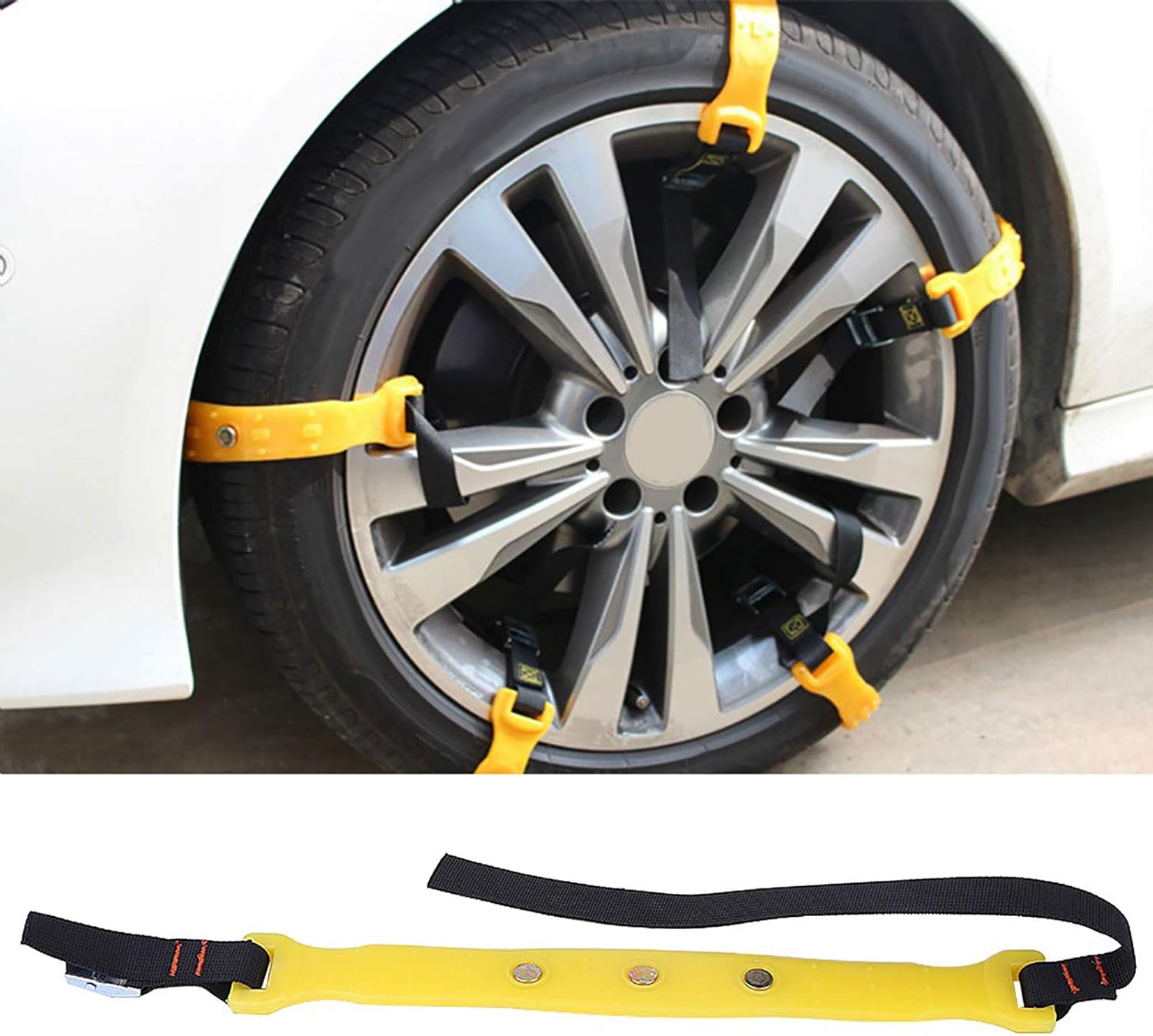 10pcs Tire Snow Chain, 185-225mm Tire Anti-skid Belt Snow Car Security Tyre Chains Universal for Car Truck SUV