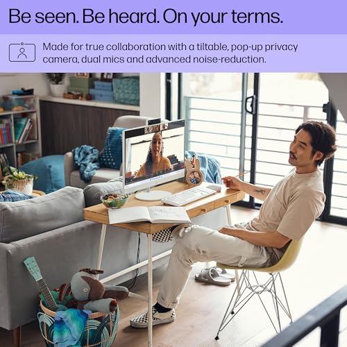 HP Newest 27" All-in-One Desktop Computer, FHD IPS Touchscreen, Intel Core Ultra 7-155U 12-Core Processor, 32GB DDR5, 2TB SSD, Wi-Fi 6, HDMI, Wireless KB&Mouse, Windows 11 Home, P500 Portable SSD
