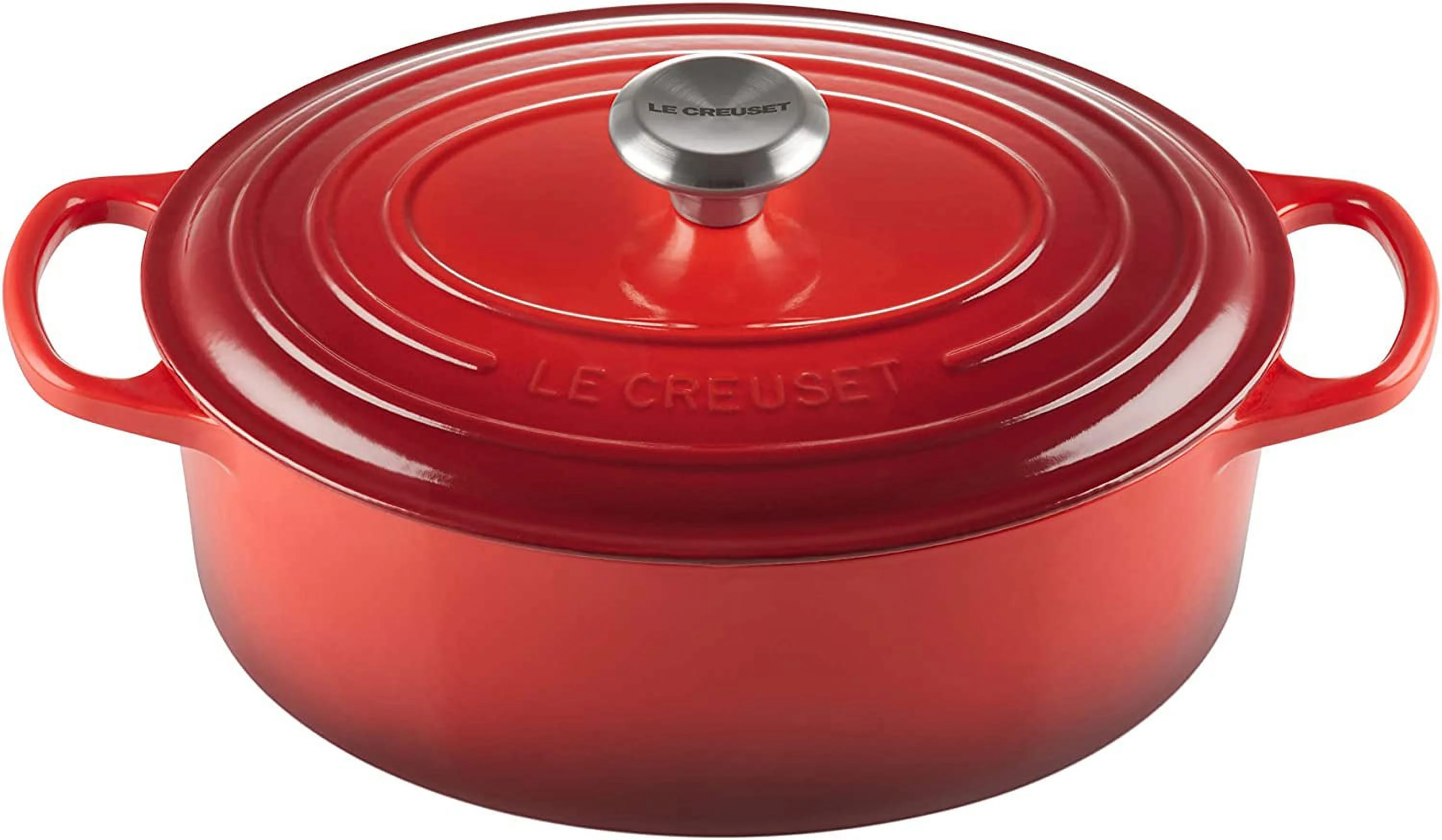 Creuset Signature Enameled Cast Iron Cookware Set  7-Piece  Marseille