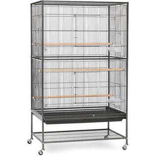 Prevue Pet Products Flight Cage Wrought Iron with Stand, Black Hammertone