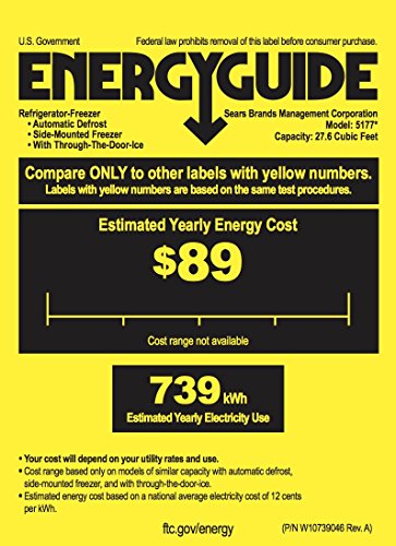 Kenmore Elite 28 cu. ft. Side-by-Side Refrigerator with Accela Ice Technology, includes delivery and hookup (Available in select cities only)