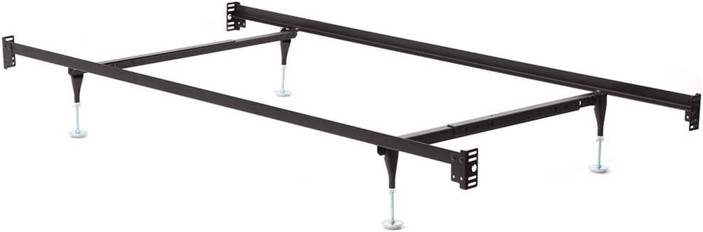 W. Silver F70002 Bolt-On Bed Frame with Headboard and Footboard Bolt On Brackets Heavy Duty Support Fits Queen/King