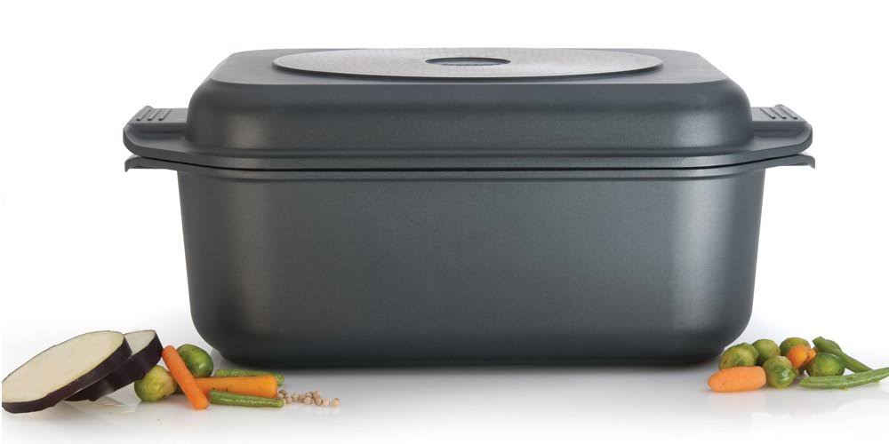 Eurocast by BergHOFF 10 Quart Double Roaster | Ceramic and Titanium Cooking Surface | Durable, Lightweight Cast Construction | O
