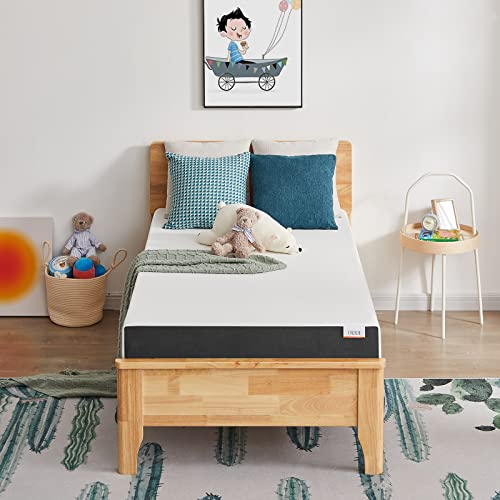 Twin Mattress, 5 Inch Cooling Gel Memory Foam Mattress in a Box with Breathable Cover Medium Firm Twin Bed Mattress for Bunk Bed, Trundle Bed, Pressure Relief, CertiPUR-US Certified