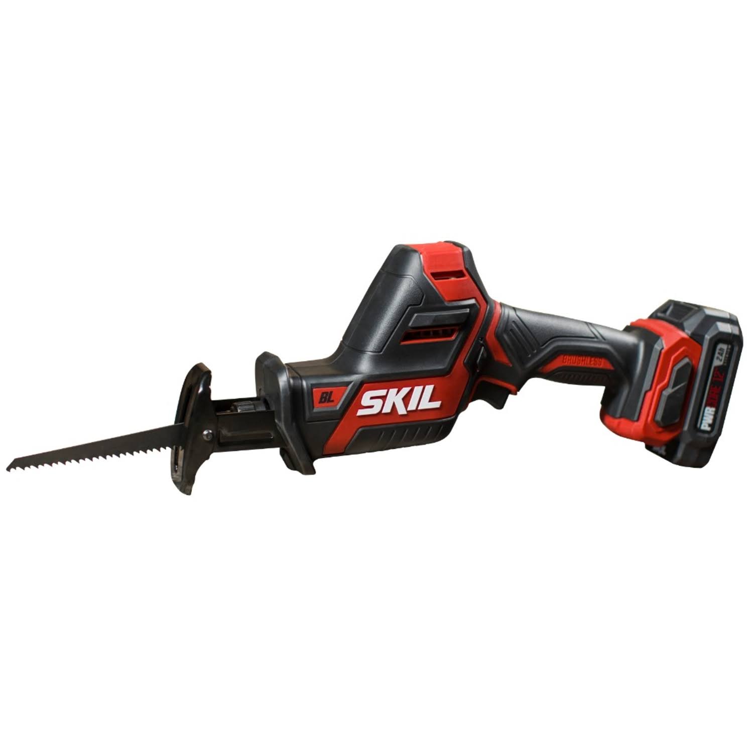 Skil PWRCore 12 12 Volt Cordless Brushless Compact Reciprocating Saw Kit (Battery u0026 Charger) RS582802