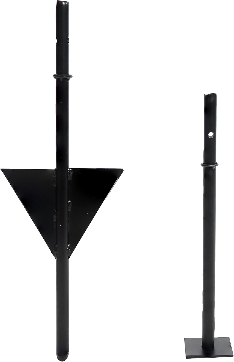 Sunnydaze Dual Campfire Steel Cooking Grill Grate Swivel System - Outdoor Adjustable Fire Pit BBQ Grilling Accessory Set with Stand - Ground Stake with 2 Swing Grates