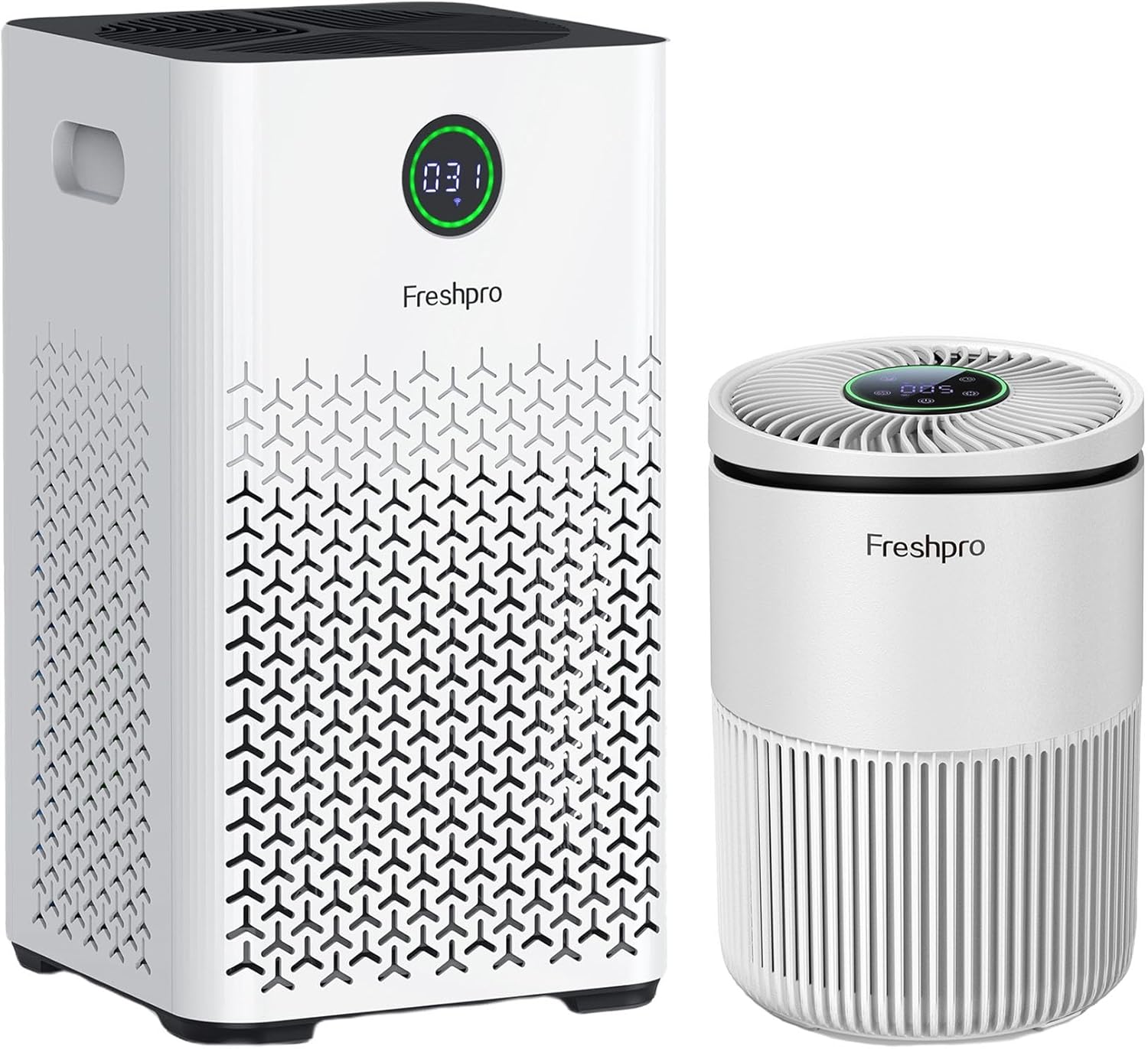 Air Purifiers (KF-P20W) and Air Purifiers(KF-P34) with Enhanced Purification Mode for Pet Smoke Pollen Hair Smell Air Cleaner for Bedroom Office Living Room Kitchen