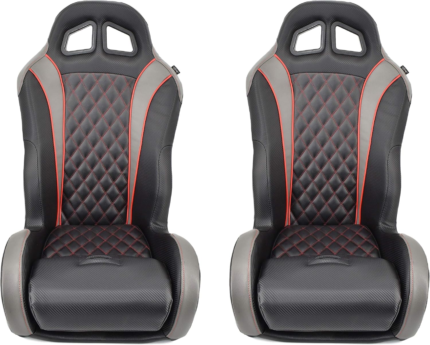 Polaris RZR Suspension Seats ((Apex) Front/Rear Bench Seat, Black)