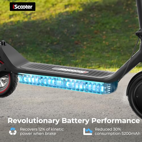 iScooter Electric Scooter for Adults, 18/12 Miles Long Range,22/19/18 Mph Top Speed, Commuting Electric Scooter with Cruise Control, Double Braking Systems Escooter for Adults and Teens