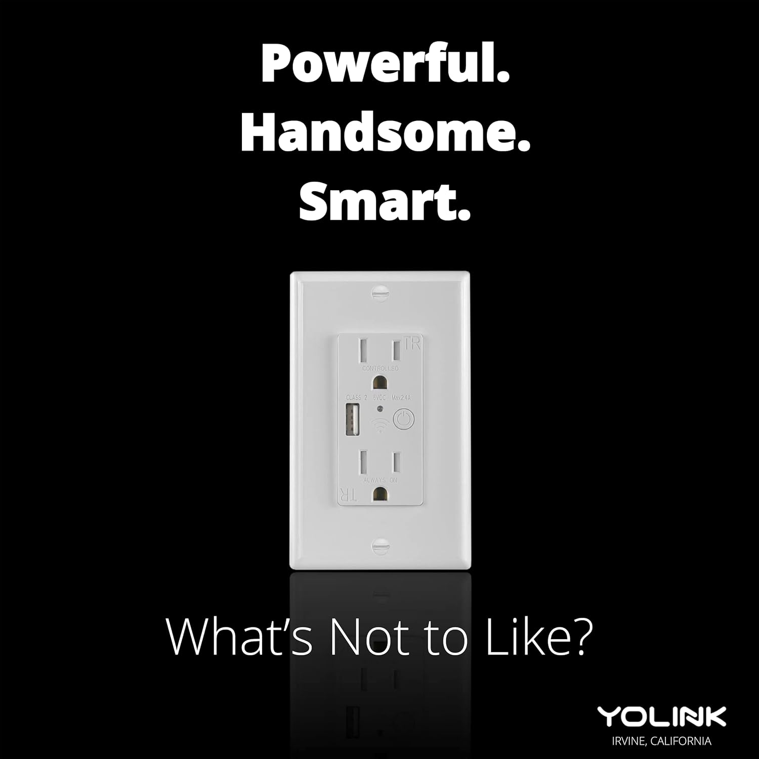 Smart Wall Outlets, YoLink 1/4 Mile World's Longest Range in-Wall Outlet Compatible with Alexa Google Assistant IFTTT, App Remote Timer Schedule Control Smart Wall Plug 4 Pack, YoLink Hub Included
