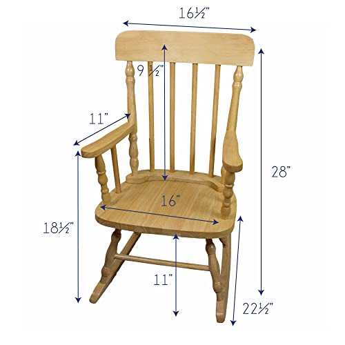 Personalized Natural Childrens Rocking Chair (Transportation)
