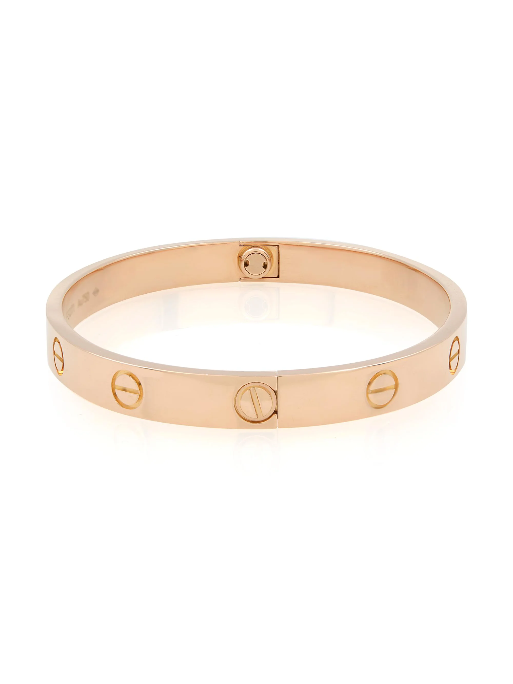 Cartier Love Bracelet Bangle 18K Rose Gold Size 17