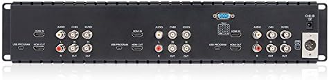Triple 5" 2RU 800×480 Broadcast LCD Rack Mount Monitor with 3G-SDI, HDMI, AV Input and Output T51