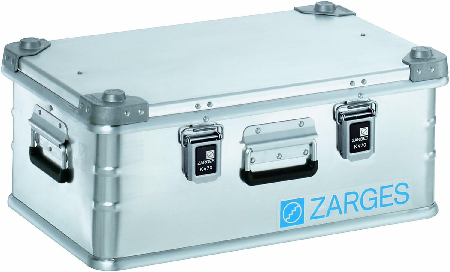 Zarges?K470 Aluminum Hard Protective Carrying Case, Portable Stackable Storage, Customizable Safe Lock Box, Dust and Water Resistant (44.1 x 28.3 x 18.9 Inches)