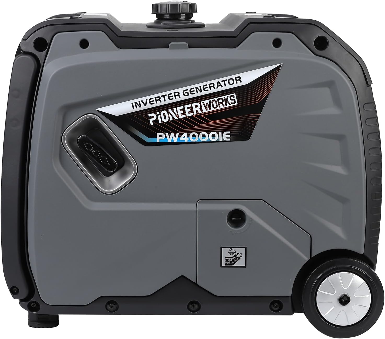 Portable Power Station - 4000W Inverter Generator, 120V AC Outlet, Silent Operation, CO Safety Alert, Ideal for Camping & Home Use