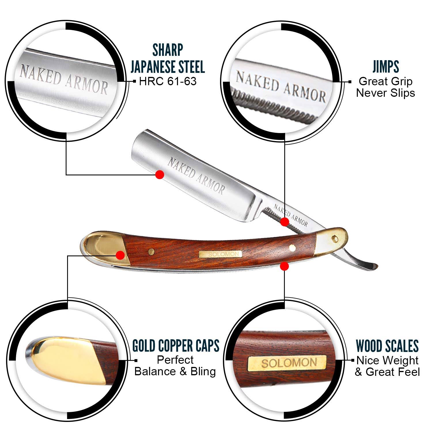 Best Straight Razor - Shave Ready Straight Edge Razor, Japanese Steel Biblical