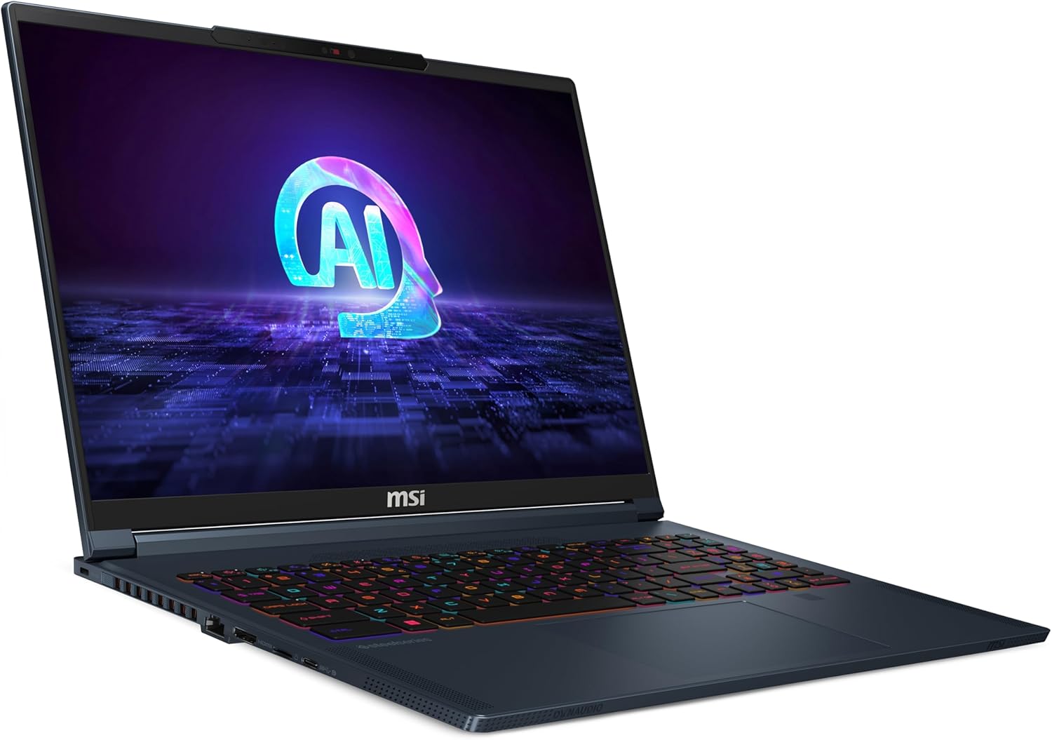 MSI Stealth 16 AI Studio Gaming Laptop (Intel Ultra 9-185H 16-Core, 64GB DDR5 5600MHz RAM, 2TB PCIe SSD, GeForce RTX 4070, 16.0" 240 Hz Wide QXGA (2560x1600), Fingerprint, Win 11 Pro) with USB-C Dock
