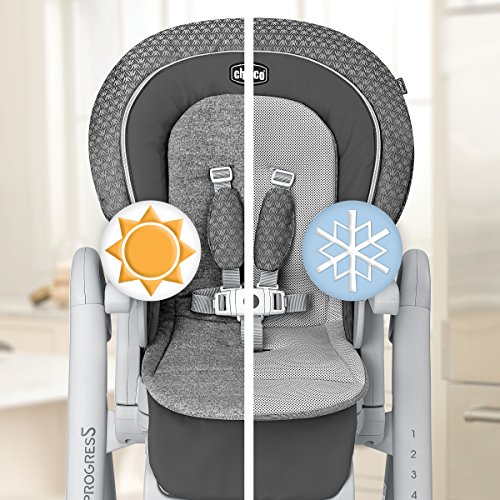 Chicco Polly Progress 5-in-1 Highchair - Minerale | Black