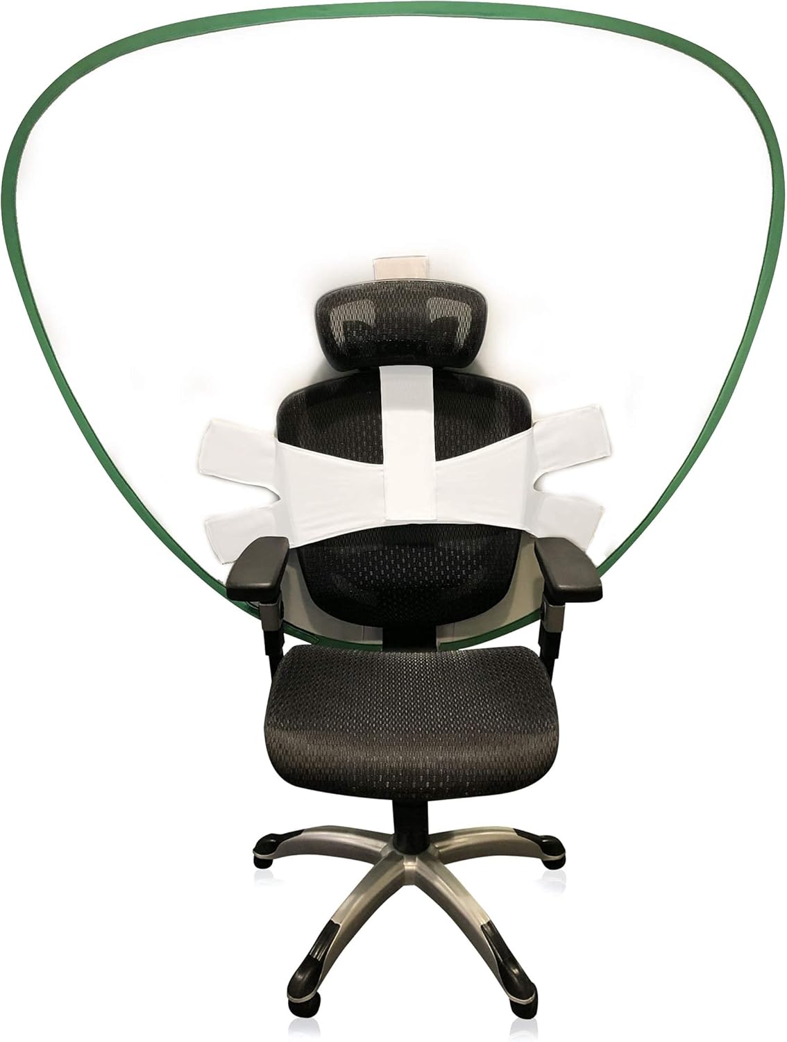 StreamScreen Work from Home Video Conferencing Dual-Sided Webcam Background Privacy Green Screen Chair - Green Screen for Zoom Background Chair Green Screen