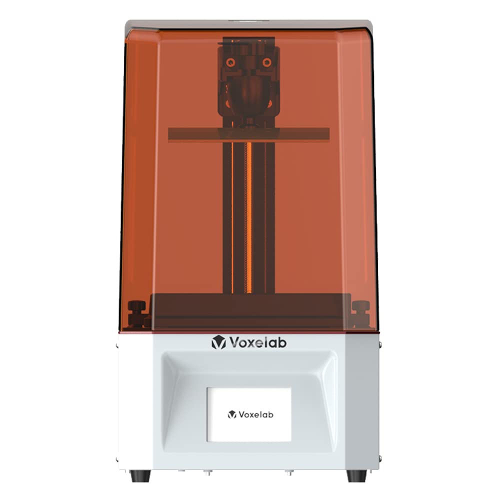 VOXELAB White Proxima 6.08in 2K Monochrome LCD 3D Printer UV Photocuring Resin Printer with Full Grayscale Anti-aliasing & UV LED Light Source & Off-line Print 5.11 x 3.22x 6.10in Print Size