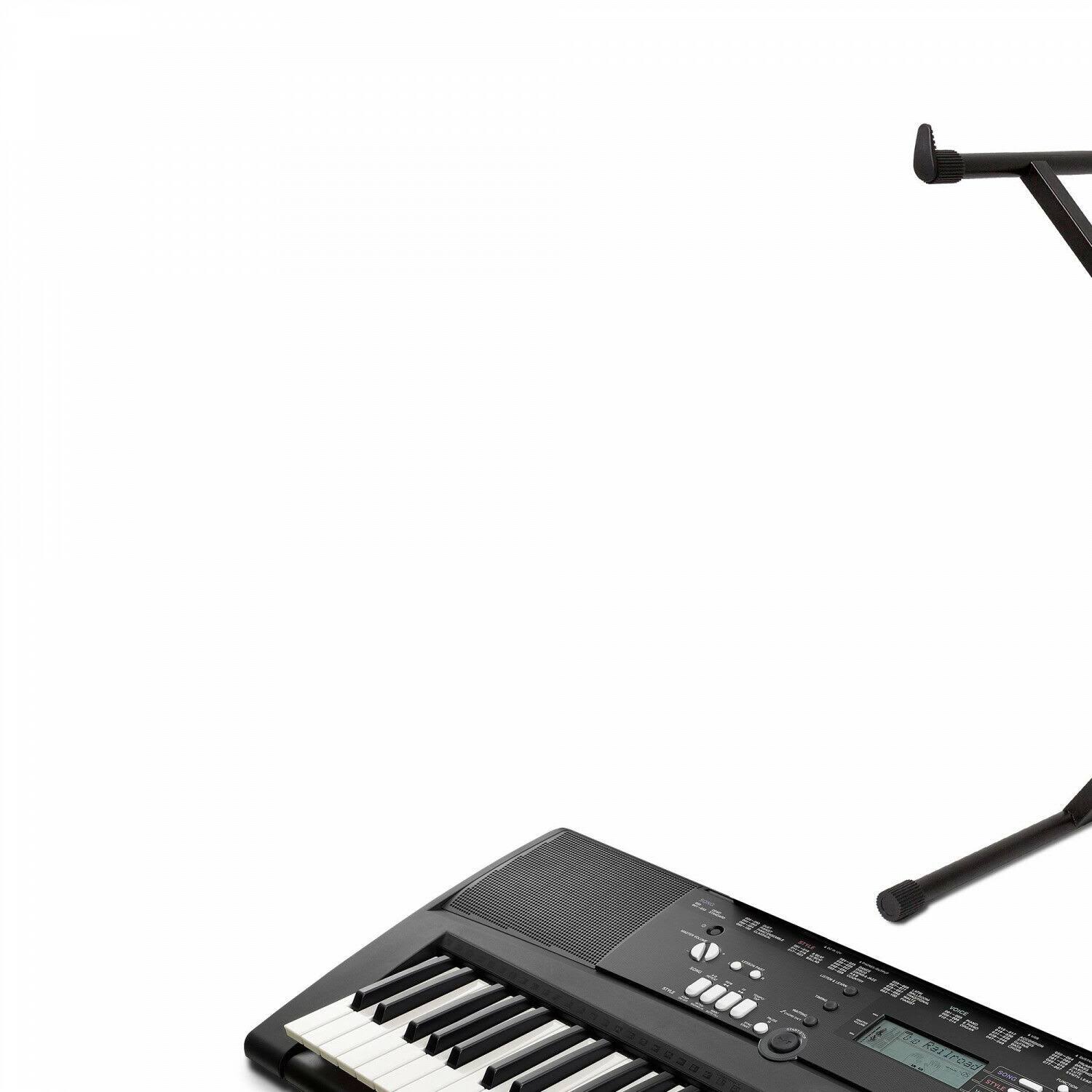Yamaha EZ220 Keyboard with Lighted Keys - Includes X-Style Stand and Power