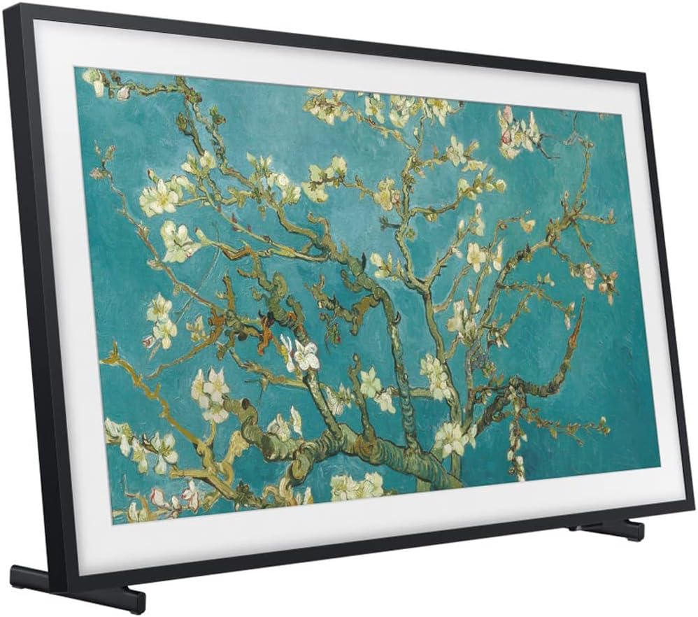 Samsung QN32LS03CB 32 inch The Frame QLED HDR 4K Smart TV (2023) Bundle with HW-LS60D Photo Music Frame Smart Speaker Dolby ATMOS w/Q-Symphony