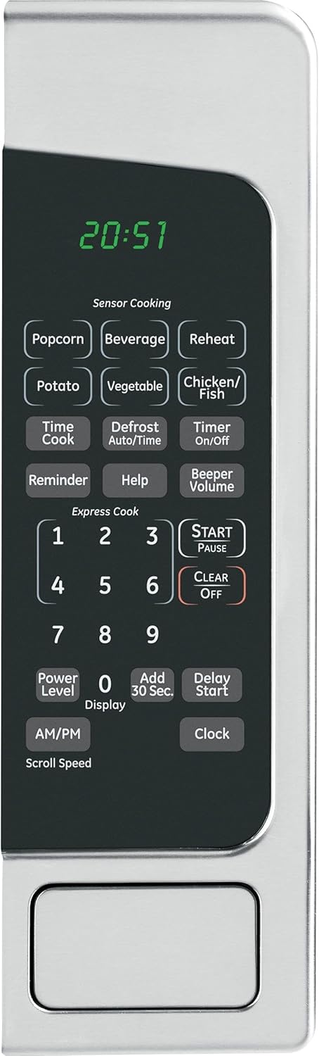 GE JES2051SNSS Countertop Microwave, 2.0, Stainless Steel