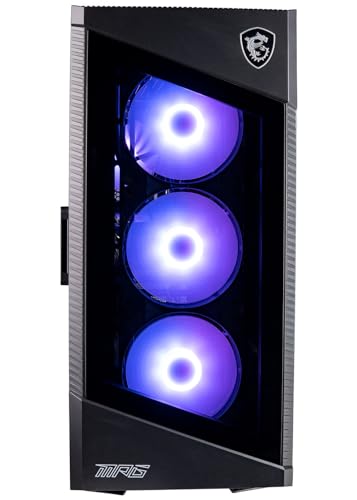 MPG Velox by MSI Gaming Desktop (NVIDIA GeForce RTX 4070 12GB, Intel 24-Core i9-14900KF Processor, 32GB DDR4 RAM, 1TB NVMe SSD + 3TB HDD, Windows 11 Home) Gamer PC Computer
