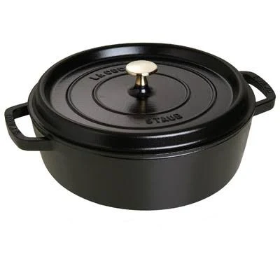 Staub Cast Iron Round Dutch Oven with Lid