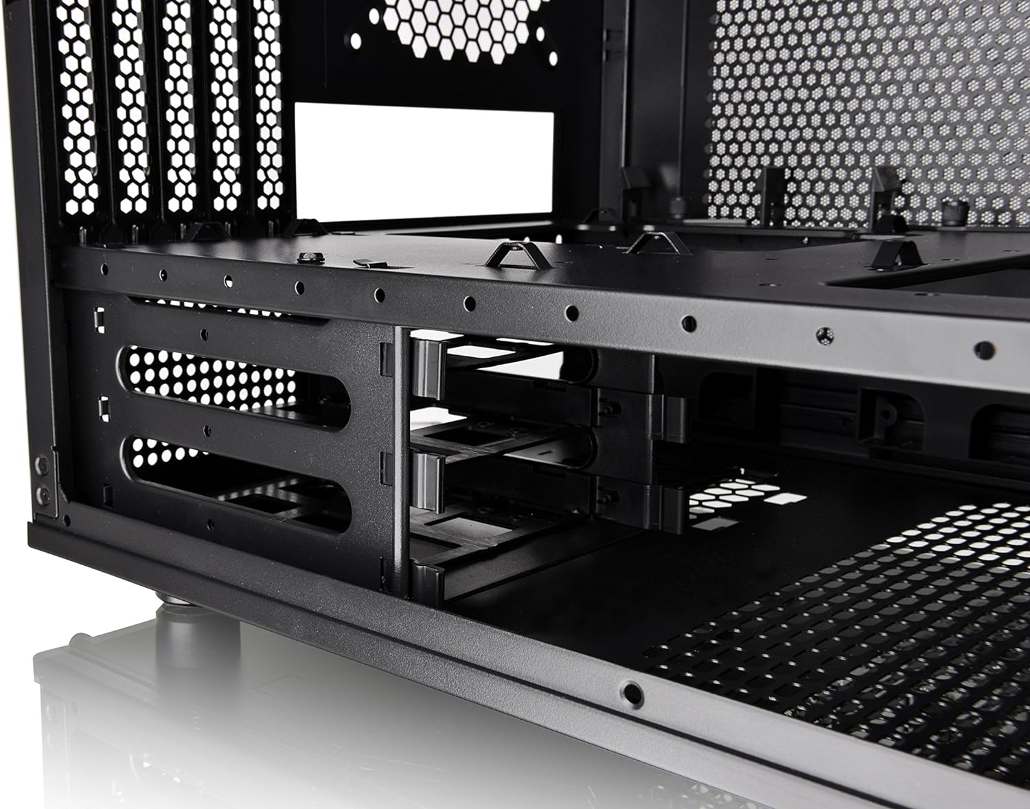 Thermaltake Core V21 SPCC Micro ATX, Mini ITX Cube Gaming Computer Case Chassis, Small Form Factor Builds, 200mm Front Fan Pre-installed, CA-1D5-00S1WN-00 Black