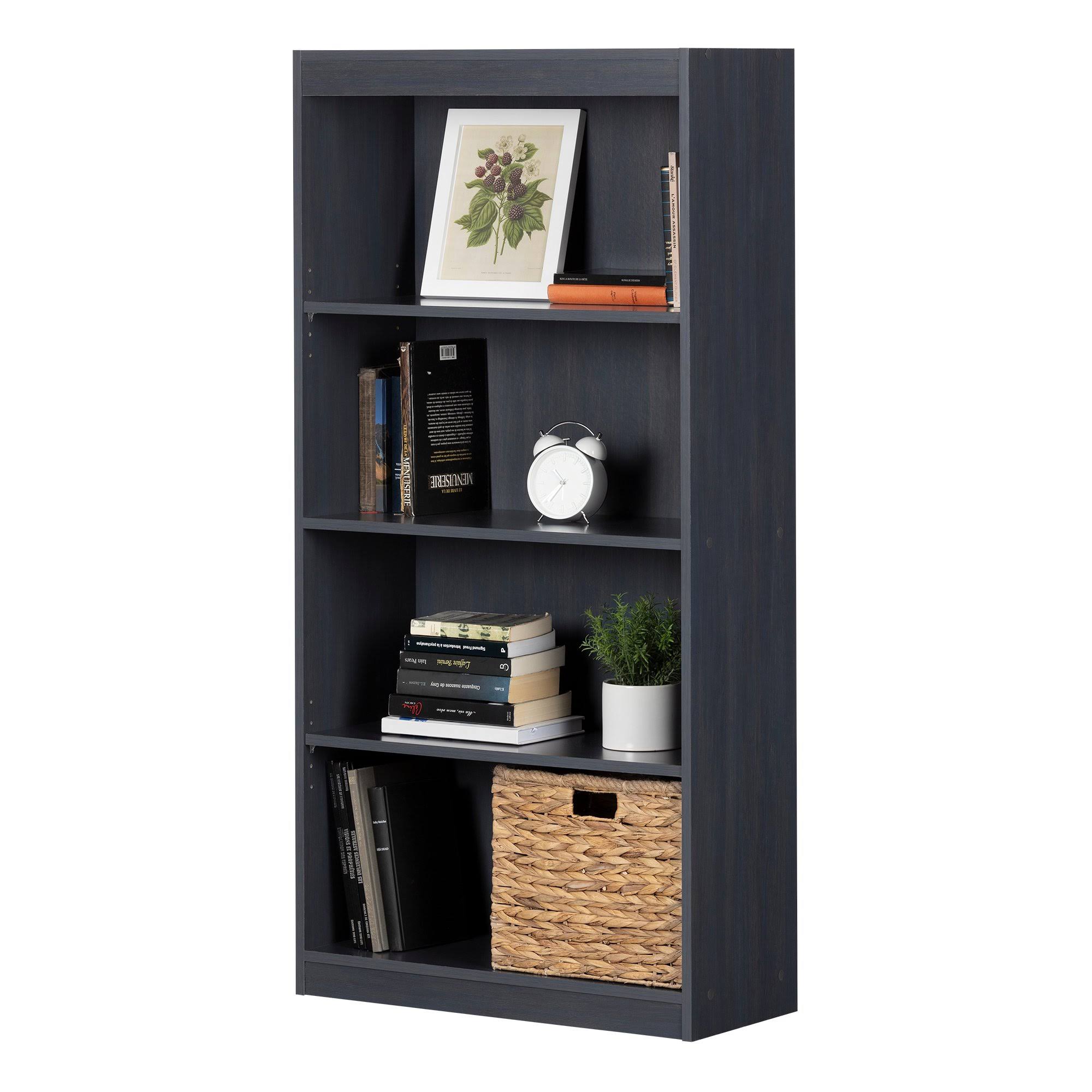 South Shore Axess 4-Shelf Bookcase, Blueberry