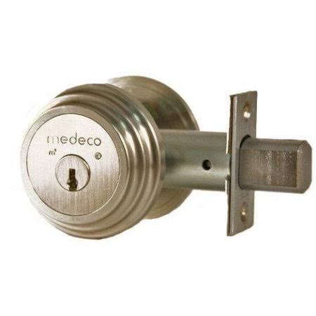 Medeco 11TR50319 Maxum Residential Single Cylinder Deadbolt Satin Nickel High Security Restricted M3 Keyway Keyed Different