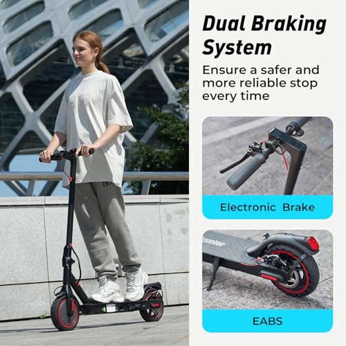 iScooter Electric Scooter for Adults, 18/12 Miles Long Range,22/19/18 Mph Top Speed, Commuting Electric Scooter with Cruise Control, Double Braking Systems Escooter for Adults and Teens