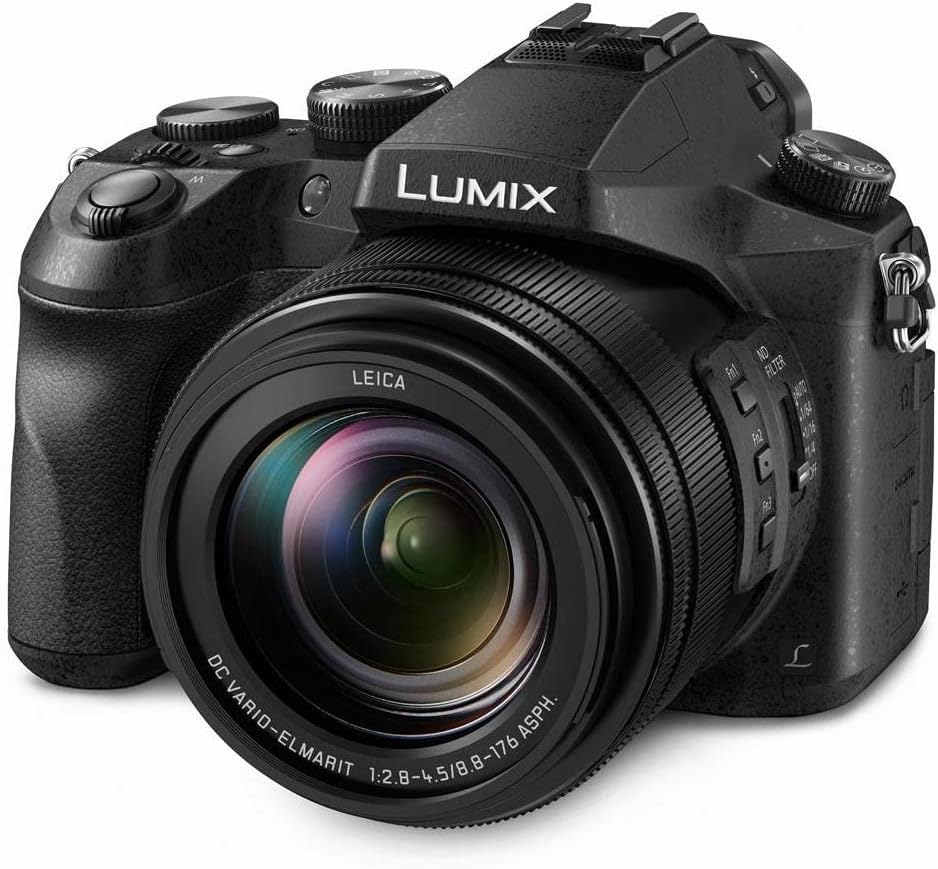 Panasonic LUMIX FZ2500 4K Point and Shoot Camera, 20X LEICA DC VARIO-ELMARIT F2.8-4.5 Lens, 21.1 Megapixels, 1 Inch High Sensitivity Sensor, 422 10-bit, HDMI Out, DMC-FZ2500 (USA BLACK)