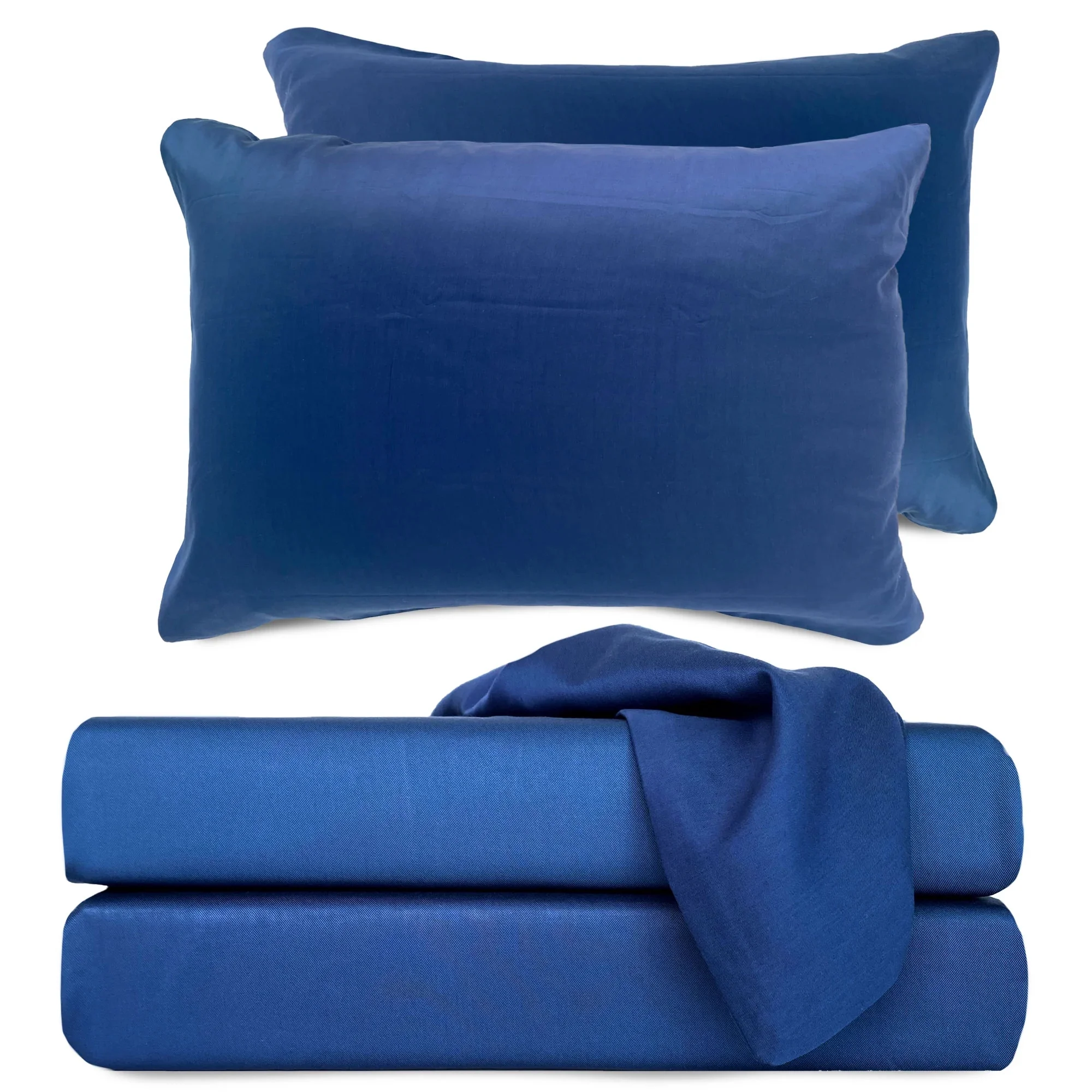 BedVoyage Luxury 100% viscose from Bamboo Bed Sheet Set, Queen - Platinum