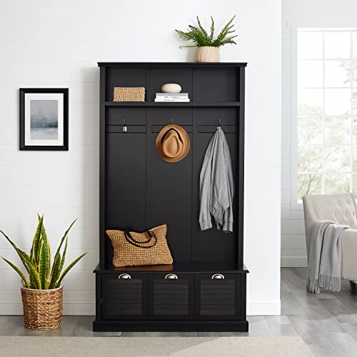 Crosley Furniture Ellison Hall Tree with Storage Drawer, White