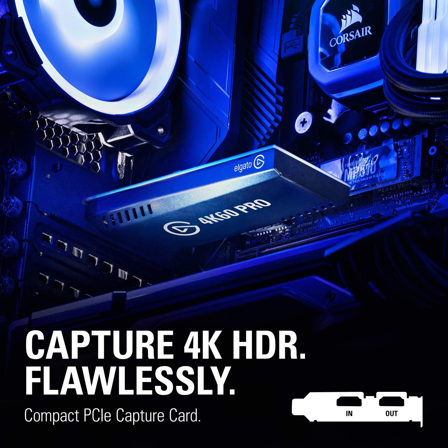 Elgato 4K60 Pro MK.2 PCIe Capture Card4K60 HDR10 Capture & Stream Deck - Live Content Creation Controller with 15 Customizable LCD Keys, Adjustable Stand, for Windows 10 and macOS 10.13 or Late