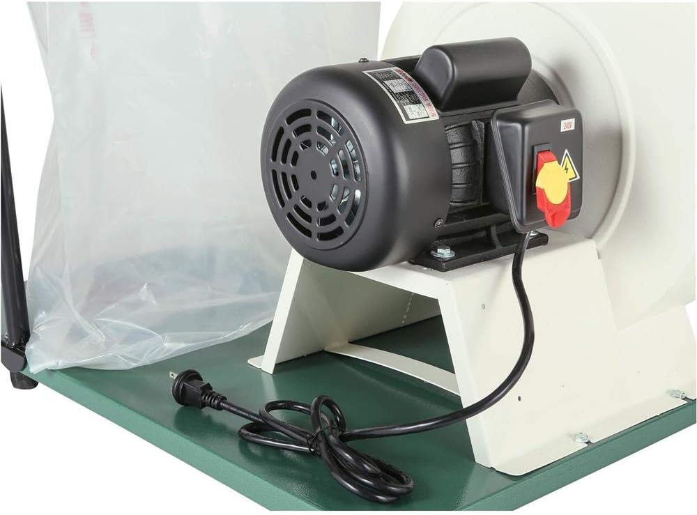 Grizzly G0548ZP 2 HP Canister Dust Collector with Aluminum Impeller - Polar Bear Series