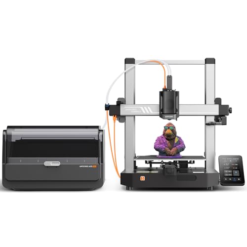 Anycubic Kobra S1 Combo 3D Printer, Multi-Color 3D Printer High Speed Max 600mm/s High Precision, Core XY Stable Structure Ultra-Quiet Printing Anycubic App One-Click Printing 250 * 250 * 250mm
