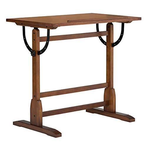 Studio Designs 36 x 24inch Vintage Drafting Table, Rustic Oak