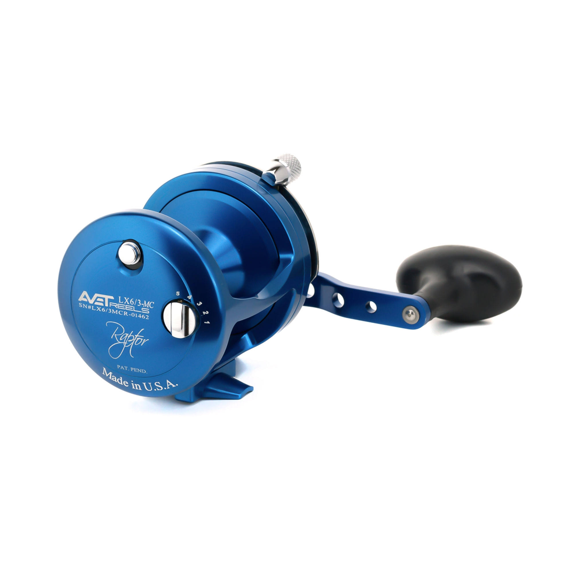 Avet LX 6.3 MC Raptor 2-Speed Lever Drag Casting Reels Blue