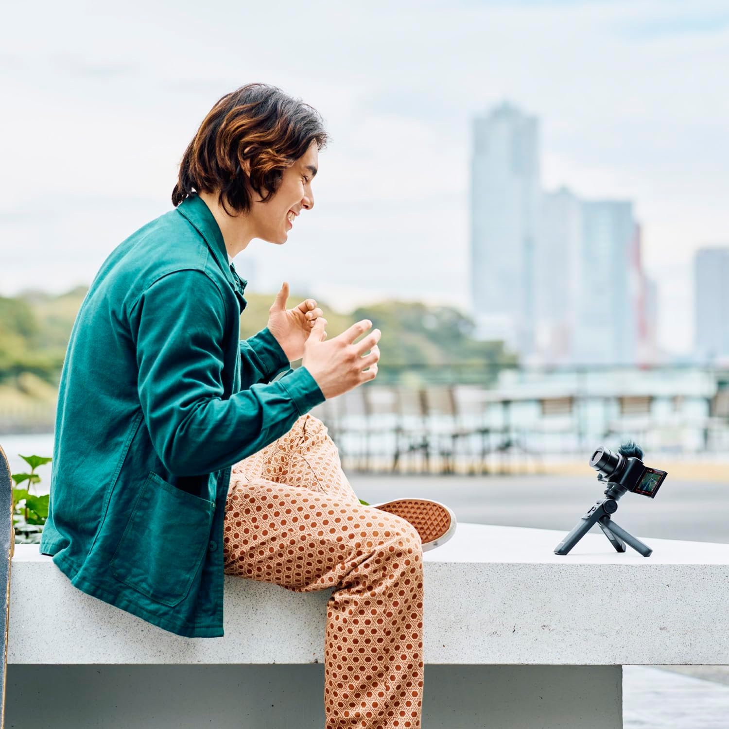 Sony ZV-1 II Vlog Camera with 4K Video & 20.1MP for Content Creators and Vloggers Black ZV-1M2/B Bundle with ACCVC1 Kit Including GP-VPT2BT Tripod/Grip + Deco Gear Case + LED +64GB Card & Accessories
