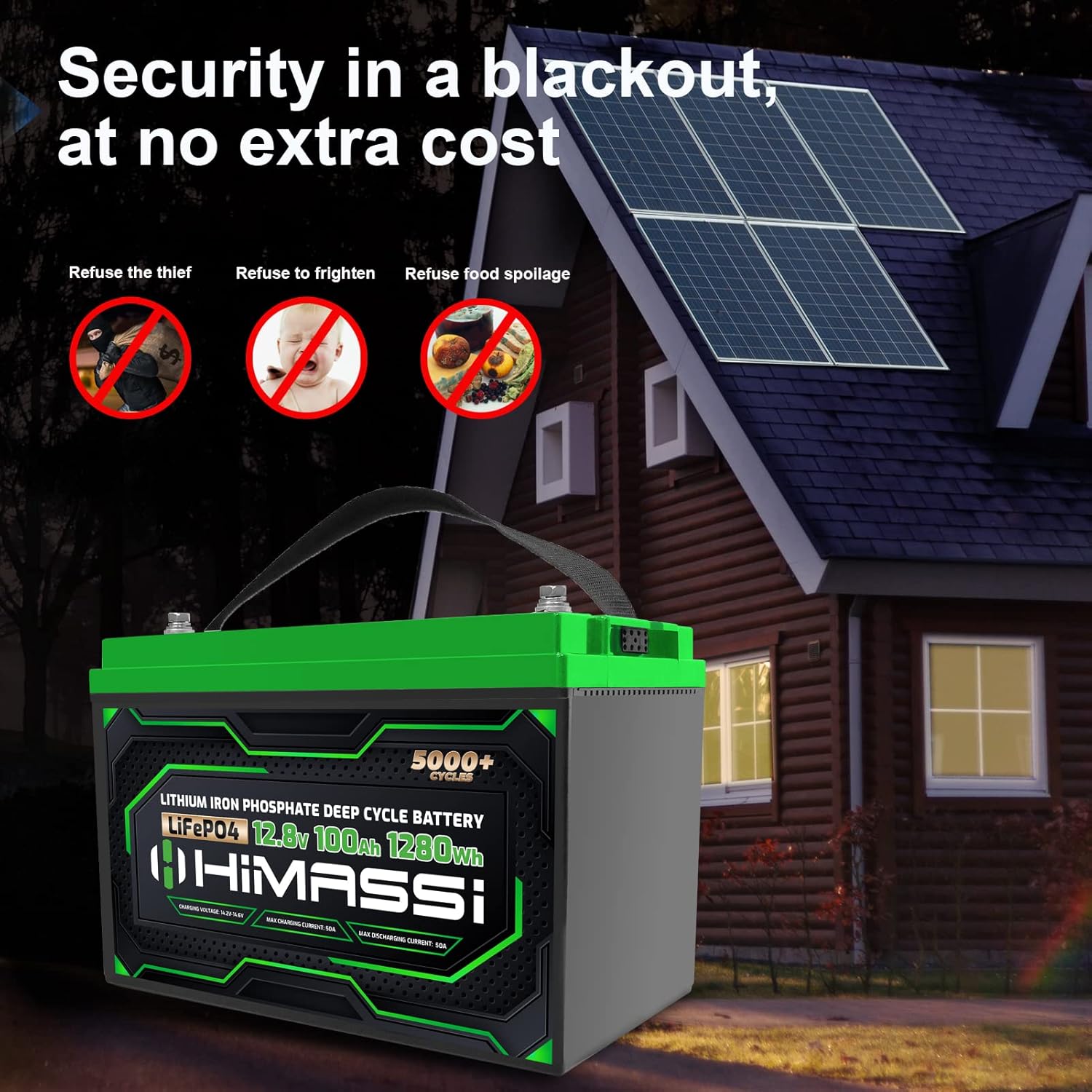 LiFePO4 Battery, 12V 400Ah Lithium Battery, Built-in 250A BMS, Lithium Ion Battery for Trolling Motor, Solar, Marine, RV Car, Camper, Home Storage, Off-Grid System