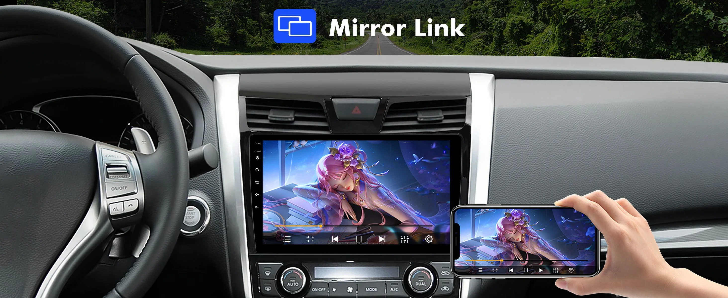 （6+128GB）10.1 inches Android 12 Double Din Car Stereo for Nissan Altima 2013-2018 IPS Touchscreen Screen Car Radio with Carplay & Android Auto Support Backup Camera GPS Navi FM BT