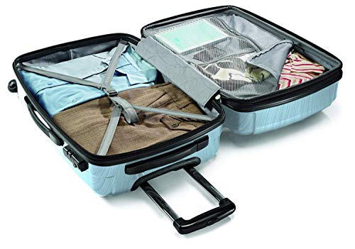 Samsonite Winfield 2 Hardside Expandable Luggage with Spinner Wheels, Brushed Anthracite, Checked-Large 28-Inch