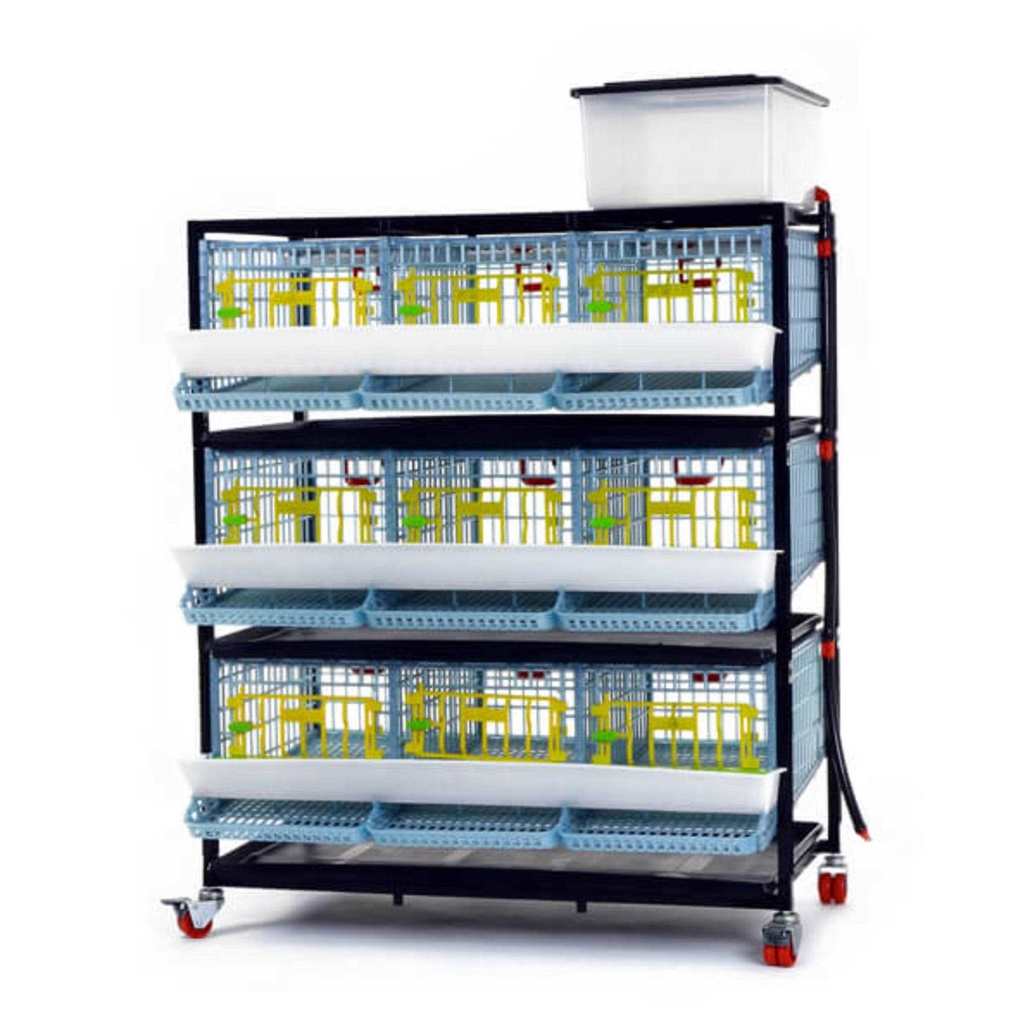 Cimuka Quail Breeding Cage Indoor 3 Layer Stackable Quail Coop - Pet Supplies online store
