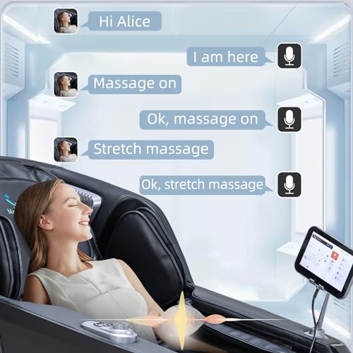 MassaMAX 2024 4D Massage Chair, Full Body Shiatsu Recliner with Electric Extendable Footrest, Zero Gravity, SL Track, Deep Yoga Stretch, Foot Rollers, and Heating (Magic Black)