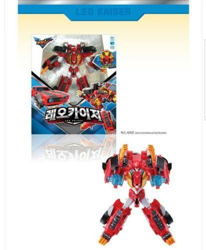 Tobot V Leo Kaiser Red Mustang Sports Car Transformer King Robot US Seller